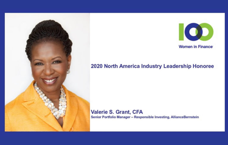 100 Women in Finance Names AllianceBernstein’s Valerie S. Grant, CFA as ...