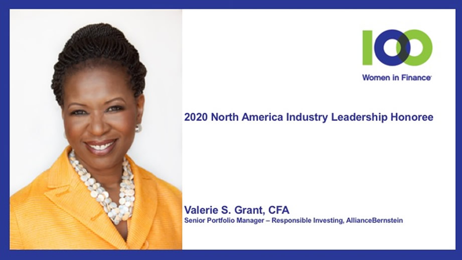 100 Women in Finance Names AllianceBernstein’s Valerie S. Grant, CFA as ...